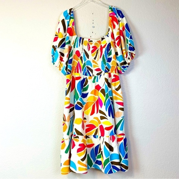 Tabitha Brown x Target Botanical Print Puff Sleeve Dress Size 3X - Picture 4 of 8